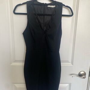 Lush Black Backless Dress